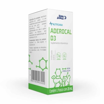 Nutrisana Aderocal D3 20ml - Mundo Animal