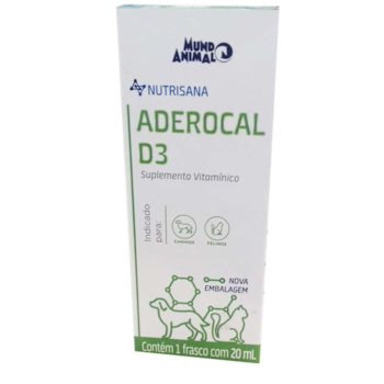 Nutrisana Aderocal D3 20ml - Mundo Animal Nutrisana Aderocal D3 20ml - Mundo Animal