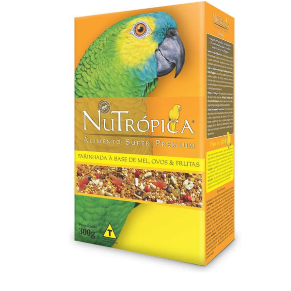 NuTrópica Papagaio Farinhada Mel e Ovos 300g - NuTrópica NuTrópica Papagaio Farinhada Mel e Ovos 300g - NuTrópica