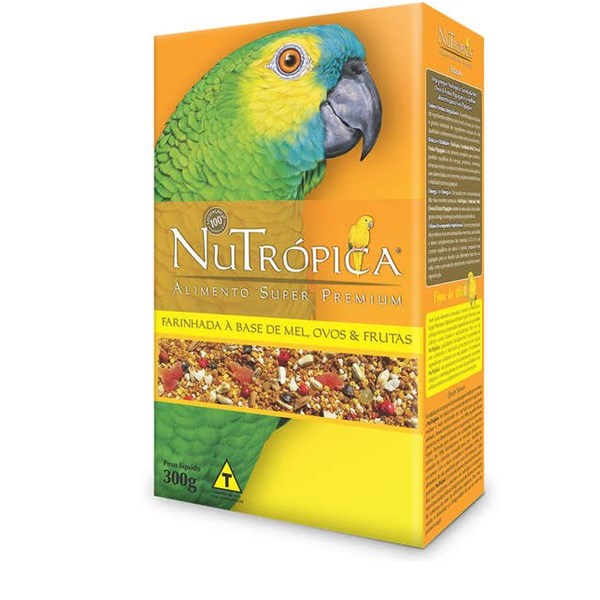 NuTrópica Papagaio Farinhada Mel e Ovos 300g - NuTrópica