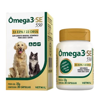 Omega 3+SE 550 33EPA - Vetnil