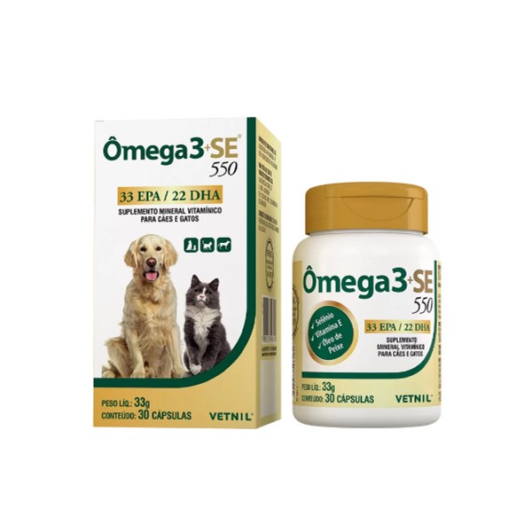 Omega 3+SE 550 33EPA - Vetnil