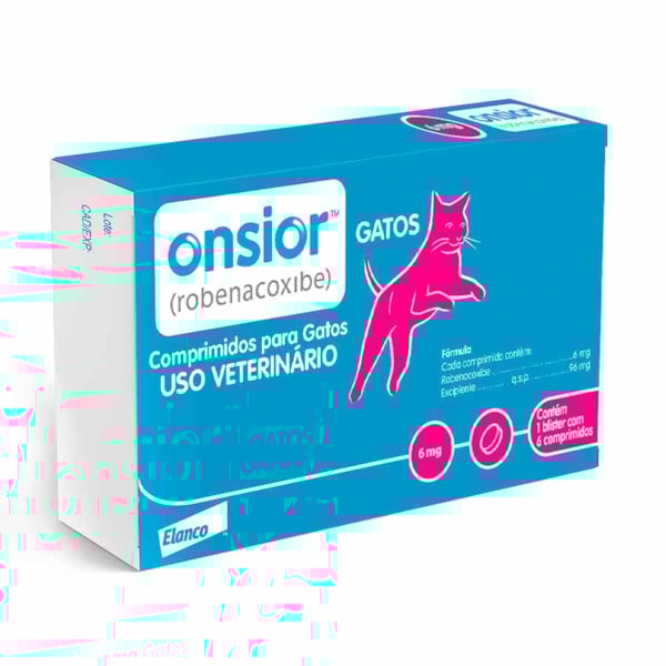 Onsior Gatos 6mg 6 comprimidos - Elanco Onsior Gatos 6mg 6 comprimidos - Elanco