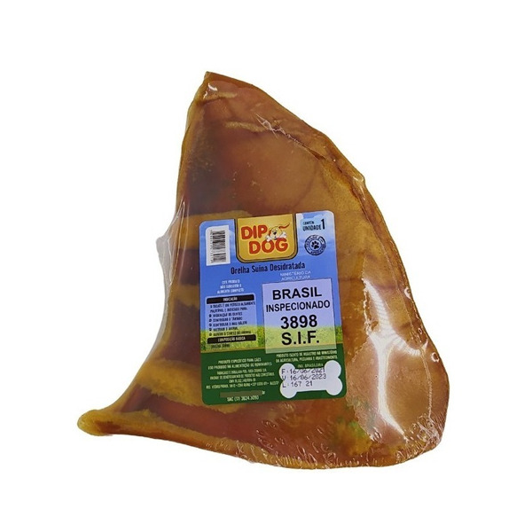 Orelha Suína Desidratada - Dip Dog Orelha Suína Desidratada - Dip Dog