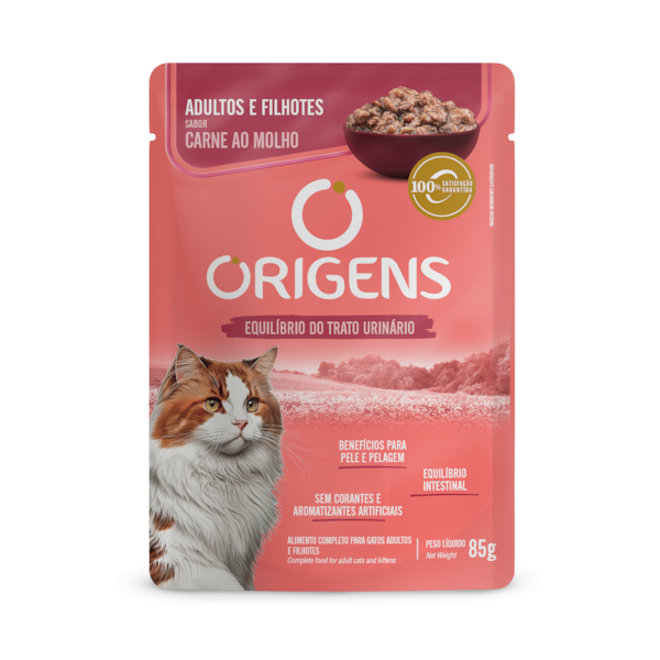 Origens Premium Especial Gatos Adultos e Filhotes Sabor Carne ao Molho Origens Premium Especial Gatos Adultos e Filhotes Sabor Carne ao Molho