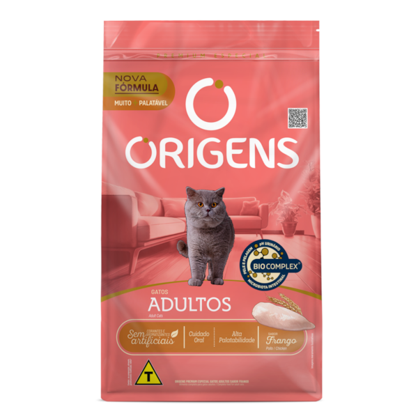 Origens Premium Especial Gatos Adultos Sabor Frango Origens Premium Especial Gatos Adultos Sabor Frango