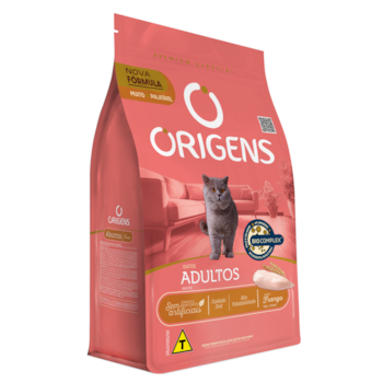 Origens Premium Especial Gatos Adultos Sabor Frango Origens Premium Especial Gatos Adultos Sabor Frango