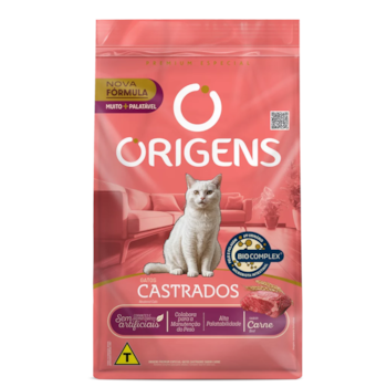 Origens Premium Especial Gatos Castrados Sabor Carne