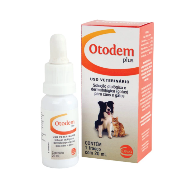 Otodem Plus Solução Otológica 20ml - Ceva Otodem Plus Solução Otológica 20ml - Ceva