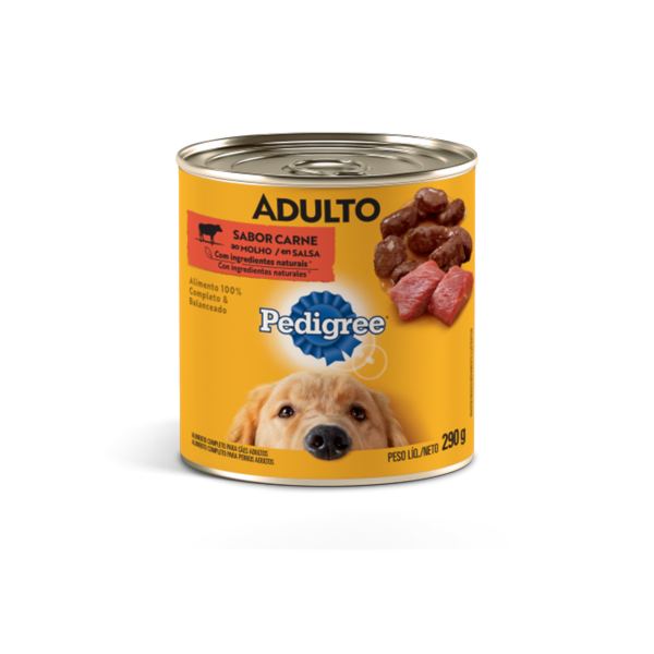 Pedigree Lata Carne ao Molho Cães Adultos 280g - Pedigree Pedigree Lata Carne ao Molho Cães Adultos 280g - Pedigree