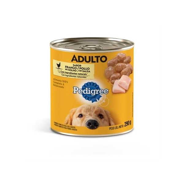 Pedigree Lata Frango ao Molho Cães Adultos 280g - Pedigree Pedigree Lata Frango ao Molho Cães Adultos 280g - Pedigree