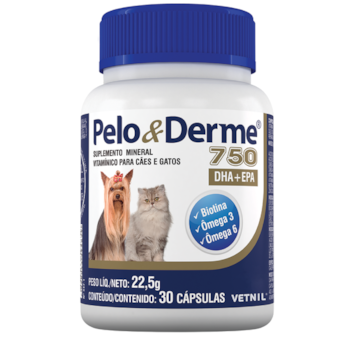 Pelo e Derme 750 - Vetnil Pelo e Derme 750 - Vetnil