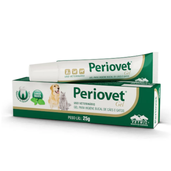Periovet Gel Higiene Bucal 25g - Vetnil Periovet Gel Higiene Bucal 25g - Vetnil