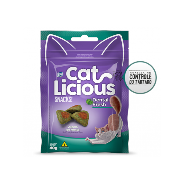 Petisco Cat Licious Dental Fresh - Gatos Adultos Petisco Cat Licious Dental Fresh - Gatos Adultos