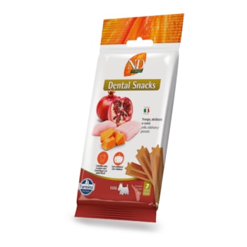 Petisco Dental N&D Pumpkin para Cães de Raças Mini e Pequenas Sabor Frango e Romã 60g