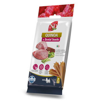 Petisco Dental N&D Quinoa Controle de Calorias para Cães de Raças Mini e Pequenas Sabor Cordeiro 60g