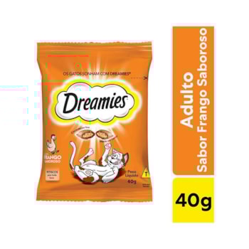 Petisco Dreamies Frango - Gatos Filhotes e Adultos Petisco Dreamies Frango - Gatos Filhotes e Adultos