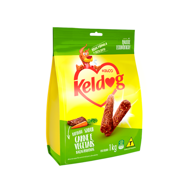 Petisco Keldog Bifinho Carne e Vegetais - Cães Adultos Petisco Keldog Bifinho Carne e Vegetais - Cães Adultos