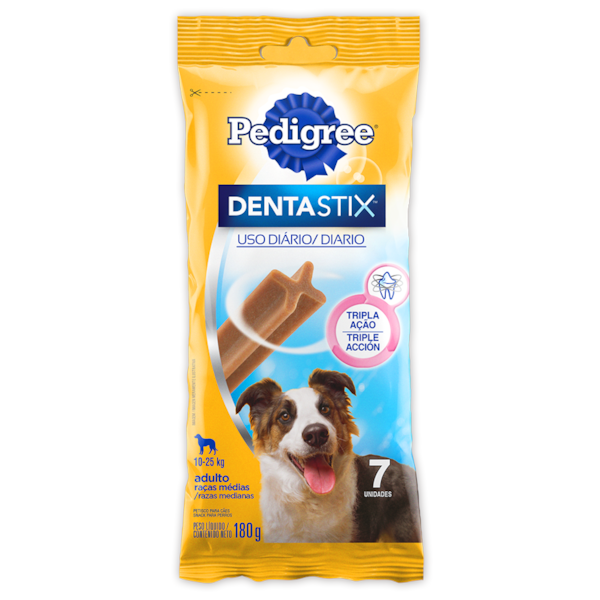 Petisco Pedigree Dentastix Raças Médias - Cães Adultos Petisco Pedigree Dentastix Raças Médias - Cães Adultos