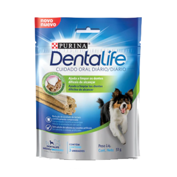 Petisco Purina Dentalife Raças Médias - Cães Adultos