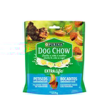 Petisco Purina Dog Chow Banana e Leite - Cães Filhotes Petisco Purina Dog Chow Banana e Leite - Cães Filhotes