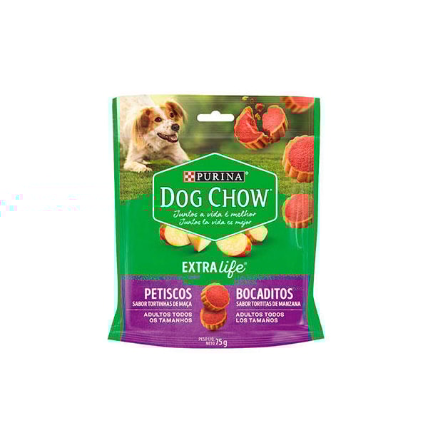 Petisco Purina Dog Chow Tortinhas de Maçã - Cães Adultos Petisco Purina Dog Chow Tortinhas de Maçã - Cães Adultos