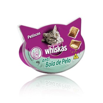 Petisco Whiskas Temptation Anti Bola de Pelo - Gatos Adultos