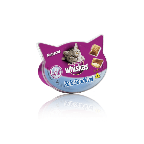 Petisco Whiskas Temptation Pêlo Saudável - Gatos Adultos Petisco Whiskas Temptation Pêlo Saudável - Gatos Adultos