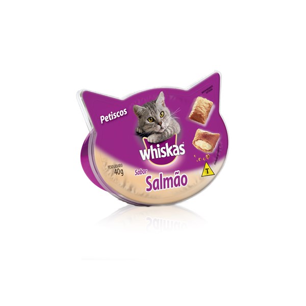Petisco Whiskas Temptation Salmão - Gatos Adultos