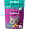 Petisco Whiskas Temptations Anti Bola de Pelo para Gatos Adultos 40g - Whiskas Petisco Whiskas Temptations Anti Bola de Pelo para Gatos Adultos 40g - Whiskas