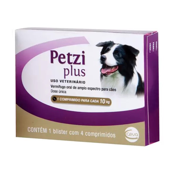 Petzi Cão 10kg 4 comprimidos - Ceva