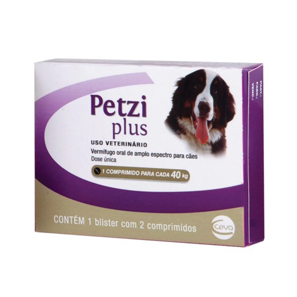 Petzi Cão 40kg 2 comprimidos - Ceva