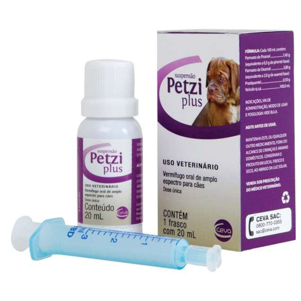 Petzi Suspensão Oral 20ml - Ceva Petzi Suspensão Oral 20ml - Ceva