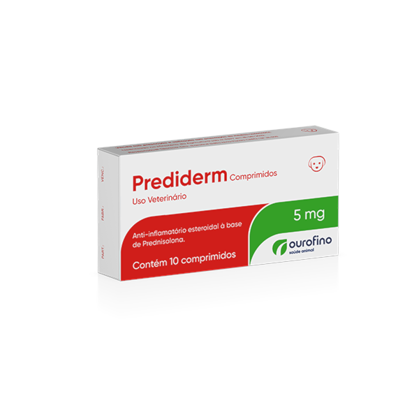 Prediderm 5mg 10 comprimidos - Ourofino Prediderm 5mg 10 comprimidos - Ourofino
