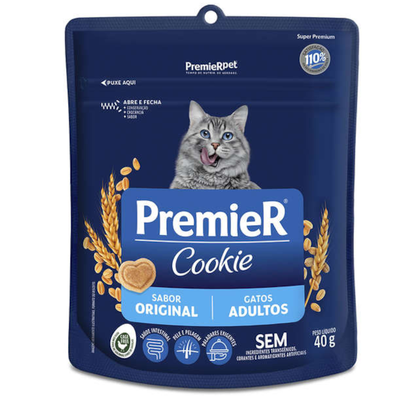 Premier Cookie - Gatos 40g Premier Cookie - Gatos 40g
