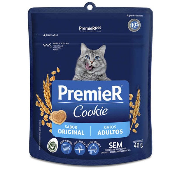 Premier Cookie - Gatos 40g