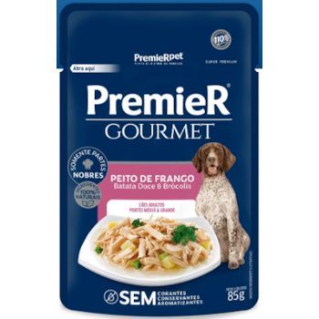 Premier Gourmet Sache Cães Adulto Med/Grande Frango 85g - Premier Premier Gourmet Sache Cães Adulto Med/Grande Frango 85g - Premier