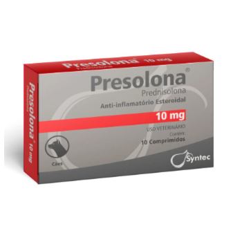 Presolona(Prednisona) Anti-Inflamatório Esteroidal 10mg 10 comprimidos - Syntec Presolona(Prednisona) Anti-Inflamatório Esteroidal 10mg 10 comprimidos - Syntec