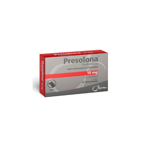 Presolona(Prednisona) Anti-Inflamatório Esteroidal 10mg 10 comprimidos - Syntec