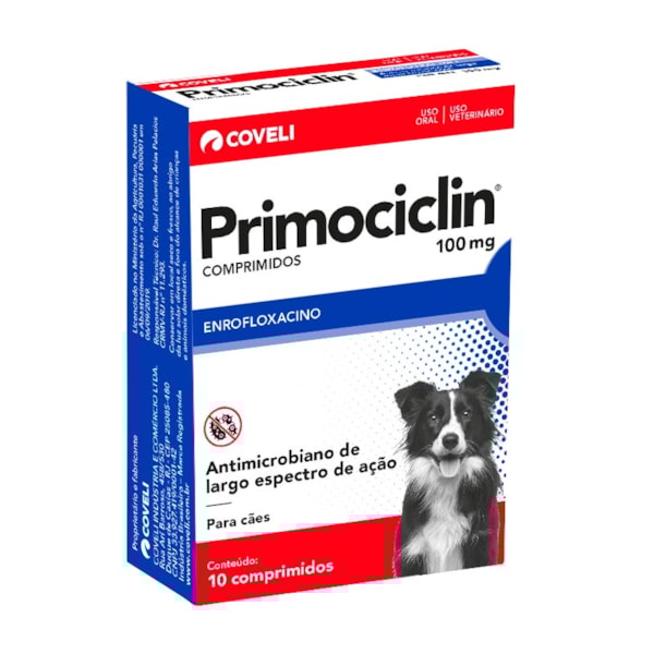 Primociclin 100mg 10 comprimidos - Coveli Primociclin 100mg 10 comprimidos - Coveli