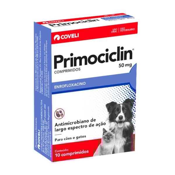 Primociclin 50mg 10 comprimidos - Coveli Primociclin 50mg 10 comprimidos - Coveli