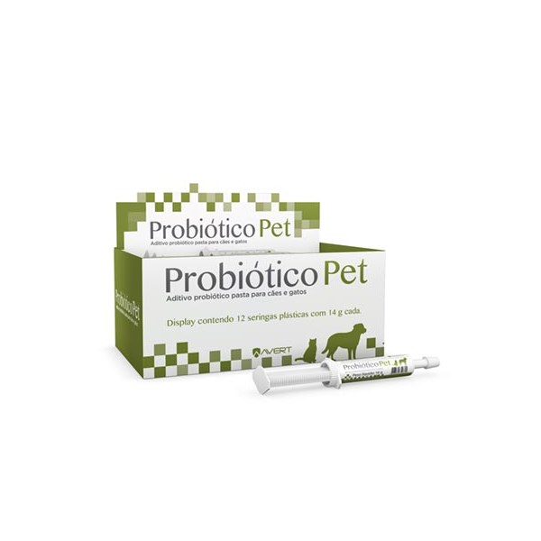 Probiótico Avert Cães e Gatos 14g - Avert