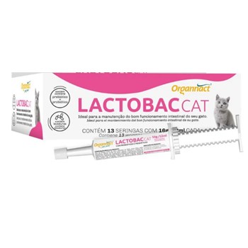 Probiótico Lactobac Cat 16g - Organnact