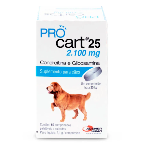 Procart 25 suplemento 60 cápsulas - Agener União Procart 25 suplemento 60 cápsulas - Agener União