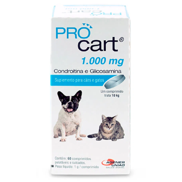 Procart Suplemento até 10kg 60 comprimidos - Agener União Procart Suplemento até 10kg 60 comprimidos - Agener União