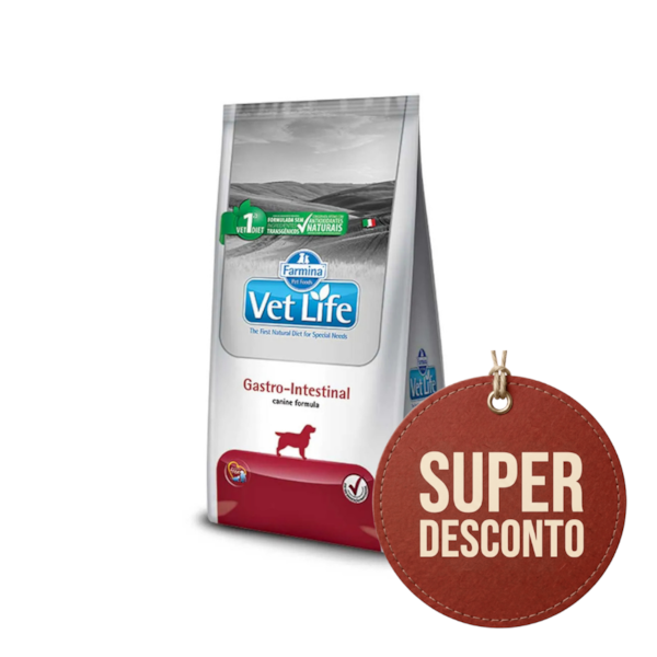Promo Vet life cães gastro-intestinal 2kg - Farmina Promo Vet life cães gastro-intestinal 2kg - Farmina