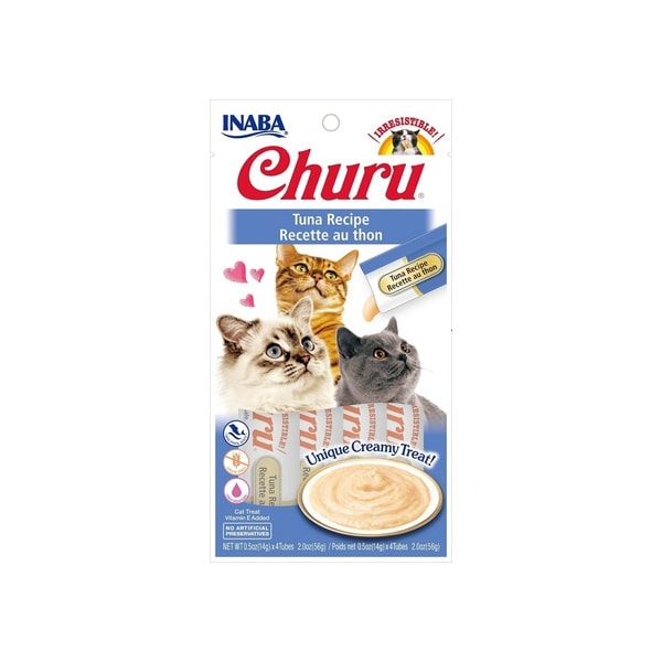 Purê Churu Atum para Gatos 56g - Inaba Purê Churu Atum para Gatos 56g - Inaba