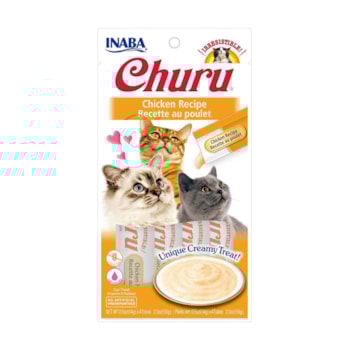 Purê Churu Galinha para Gatos 56g - Inaba Purê Churu Galinha para Gatos 56g - Inaba