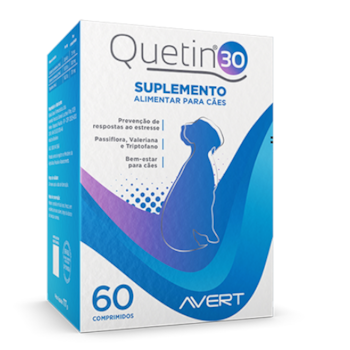 Quetin 30 Suplemento Para Cães 60 comprimidos - Avert Quetin 30 Suplemento Para Cães 60 comprimidos - Avert