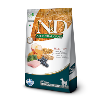 Ração Farmina N&D Ancestral Grain Selection Raças Médias - Cães Adultos Ração Farmina N&D Ancestral Grain Selection Raças Médias - Cães Adultos